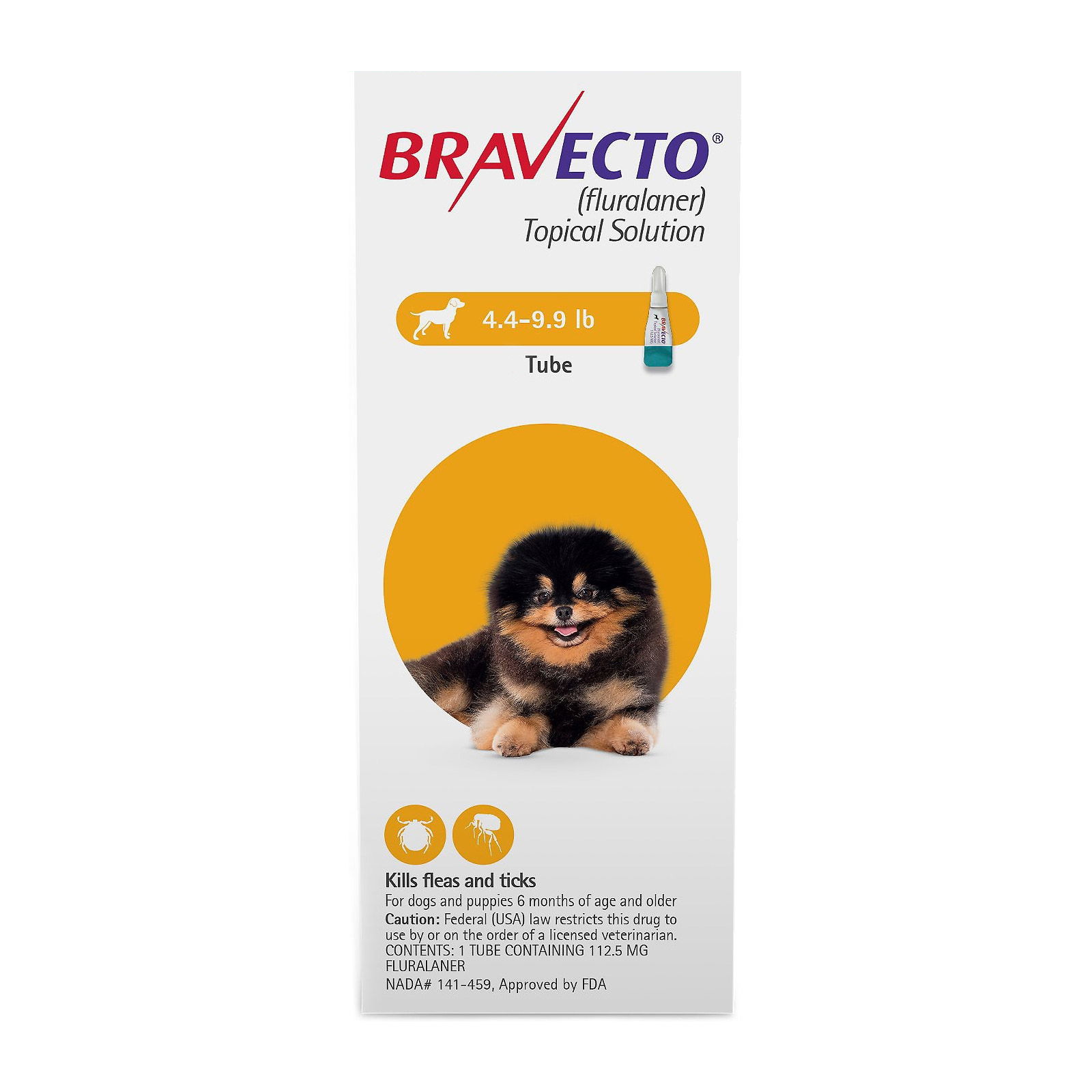 Bravecto Topical Solution for Dogs 4 4 9 9 lbs 2020 jpg