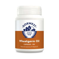 Dorwest Wheatgerm Oil Capsules for Homeopathy Vitamins & Supplements treatment for Dogs and Cats